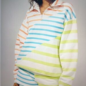 Striped Multicolor Pullover from Solid and Striped